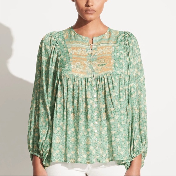 SPELL MADAME PEACOCK BOHO
BLOUSE EMERALD - Picture 4 of 10